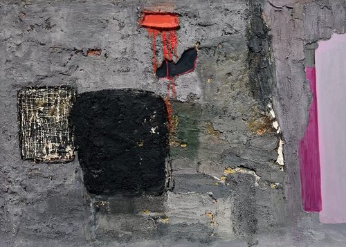 Brenda Goodman, Digging Deep, 2026, Oil and mixed media on wood, 36” x 50”, photo courtesy of Marc Straus Gallery