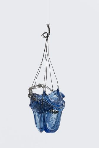 Anna Boothe, Nancy Cohen, Lagan, 15 x 5.5 x 6 inches, 2026, glass and metal. Photo credit of Edward Fausty
