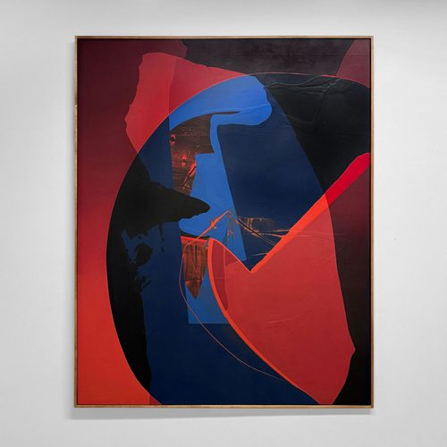 Danny Balgley, Notes on a Rudder, 2026, oil and acrylic on canvas, pine frame, 60 x 48 in (152.4 x 121.92 cm). Courtesy of Wexler Gallery, New York