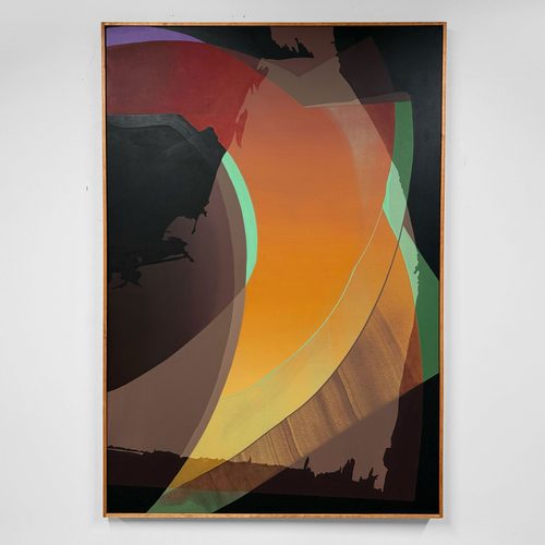 Danny Balgley, Subset Slices, 2026, oil and acrylic on canvas, pine frame, 60 x 40 in (152.4 x 101.6 cm). Courtesy of Wexler Gallery, New York