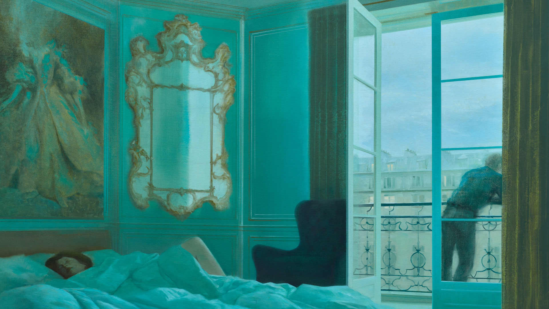 Tim Kent, PASSY, 2026, oil on canvas, 56 x 60 in ( 142.2 x 152.4 см)jpg, photo courtesy of Tim Kent