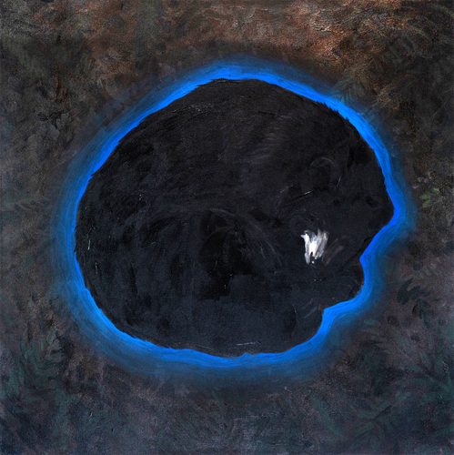 Melissa Murray, A Weary Ursa Major Rests, 2026, acrylic on canvas. 27 x 27 inches