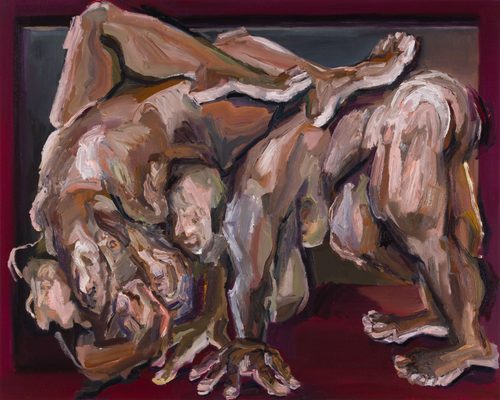 Márcia Falcão, Posição 7, da série Ioga Psicológica, 2023, oil on canvas, 31 1/2 x 39 3/8 in (80 x 100 cm). Courtesy Alexander Gray Associates, New York; Contemporary Fine Arts, Berlin/Basel; Fortes D'Aloia & Gabriel, São Paulo/Rio de Janeiro © 2026 Márcia Falcão