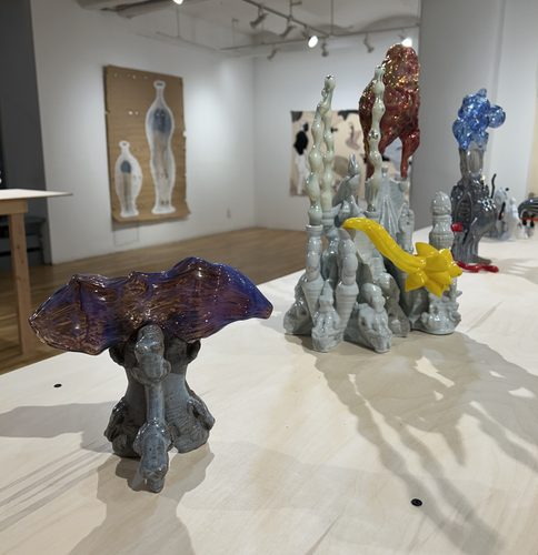 Installation view of Vessels: Bodies, Tales & Machines