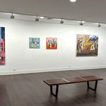 Olive Ayhens and Ezra Johnson, installation view at Bookstein Projects