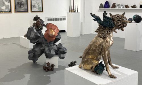 Paul Higham, Installation view of Data Sculpture